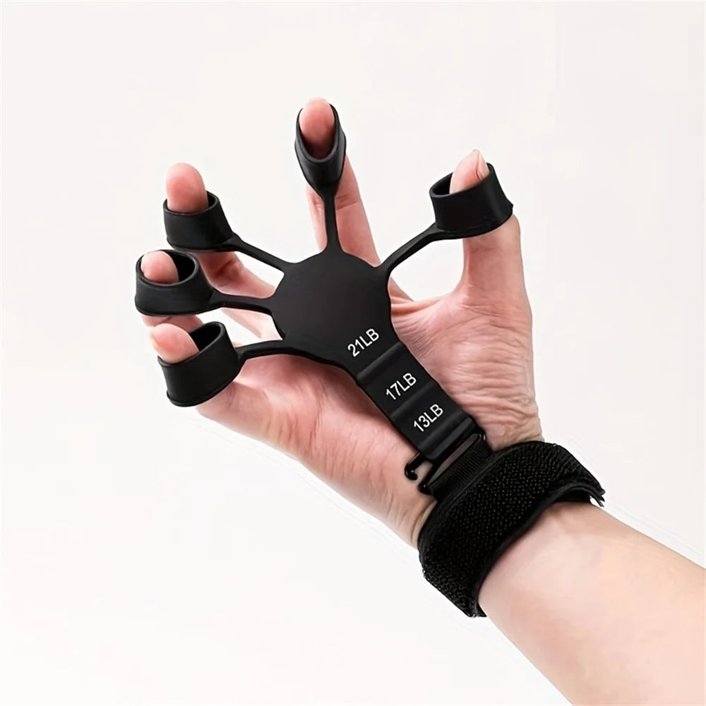 5 Finger Silicone Wrist Puller Stretching Tool Finger Trainer  Aids Hand Training Strength Exercise