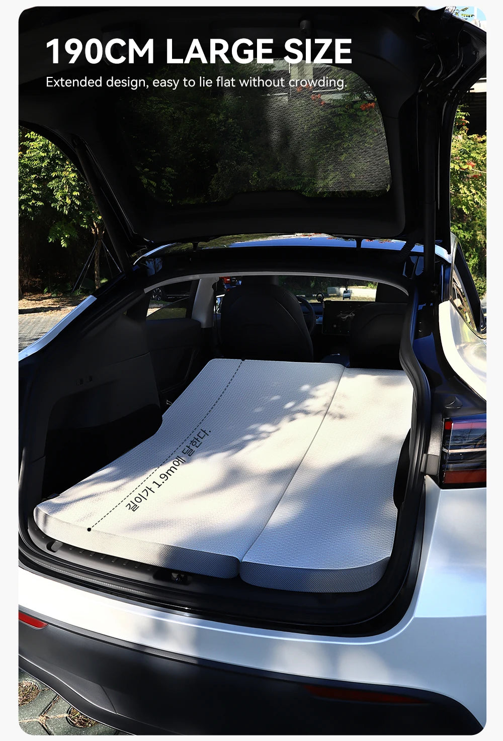 Camping Mattress for Tesla Model Y Juniper 2021 2026 Memory Sponge Car Travel Bed Portable Camping Mattress