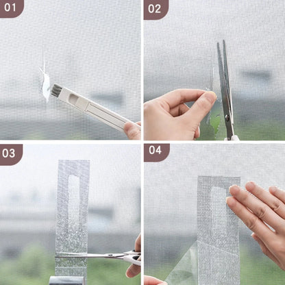 Window Net Anti-mosquito Mesh Screen Repair Tape Repair Broken Hole Window Waterproof Patch Net Self-adhesive Mesh Tape Tool