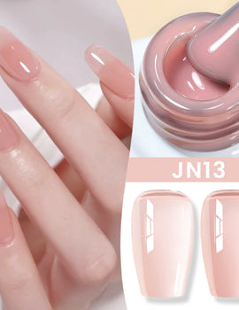 10ml Jelly Nude Gel Nail Polish Autumn Amber Semi Transparent Manicure Soak off UV LED Nails Gel Varnish