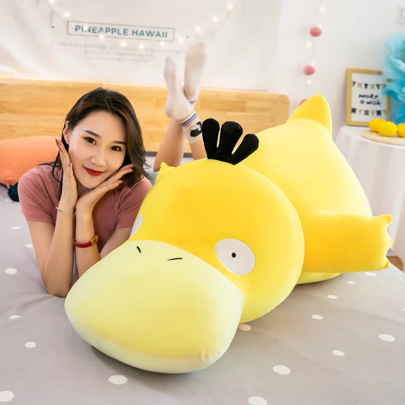 Psyduck Plush Stuffed Animal Lying Down Soft Pillow