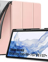 Case For Samsung Galaxy Tab S7 FE 12.4-Inch 2021/Galaxy Tab S8 Plus &Galaxy Tab S7 Plus,Shockproof Full Body Trifold Stand case