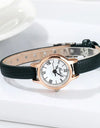 Classic Simple Women Watch Roman Numeral Dial Luxury Rose Gold Watch Case Office Lady Slender Wrist watch