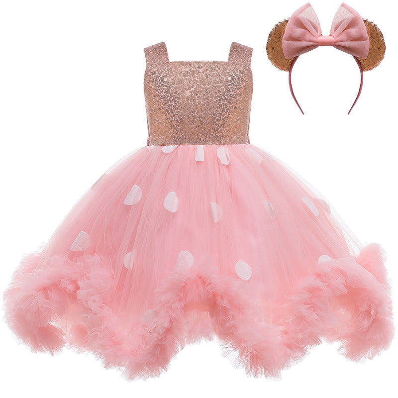 Baby Girls Baptism Dress Princess Birthday Party Wear Toddler Girl Christening Gown Infant Tutu Baptism Clothes