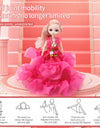 Electric Universal Walking Doll With Music And Dance, Wedding Dress Princess With LED Lights And Pleasant Music, Play House Toy,