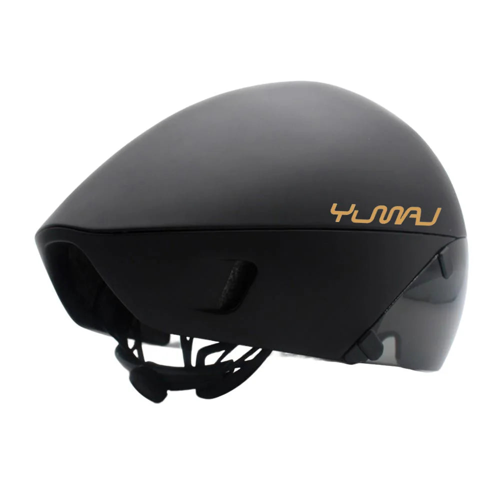 Aerodynamic Triathlon Cycling Helmet With Magnetic Goggles