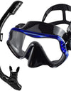 Dry Snorkel Set Diving Mask For Adults Tempered Glass Professional Panoramic Snorkeling Gear Swimming Training Snorkel Kit