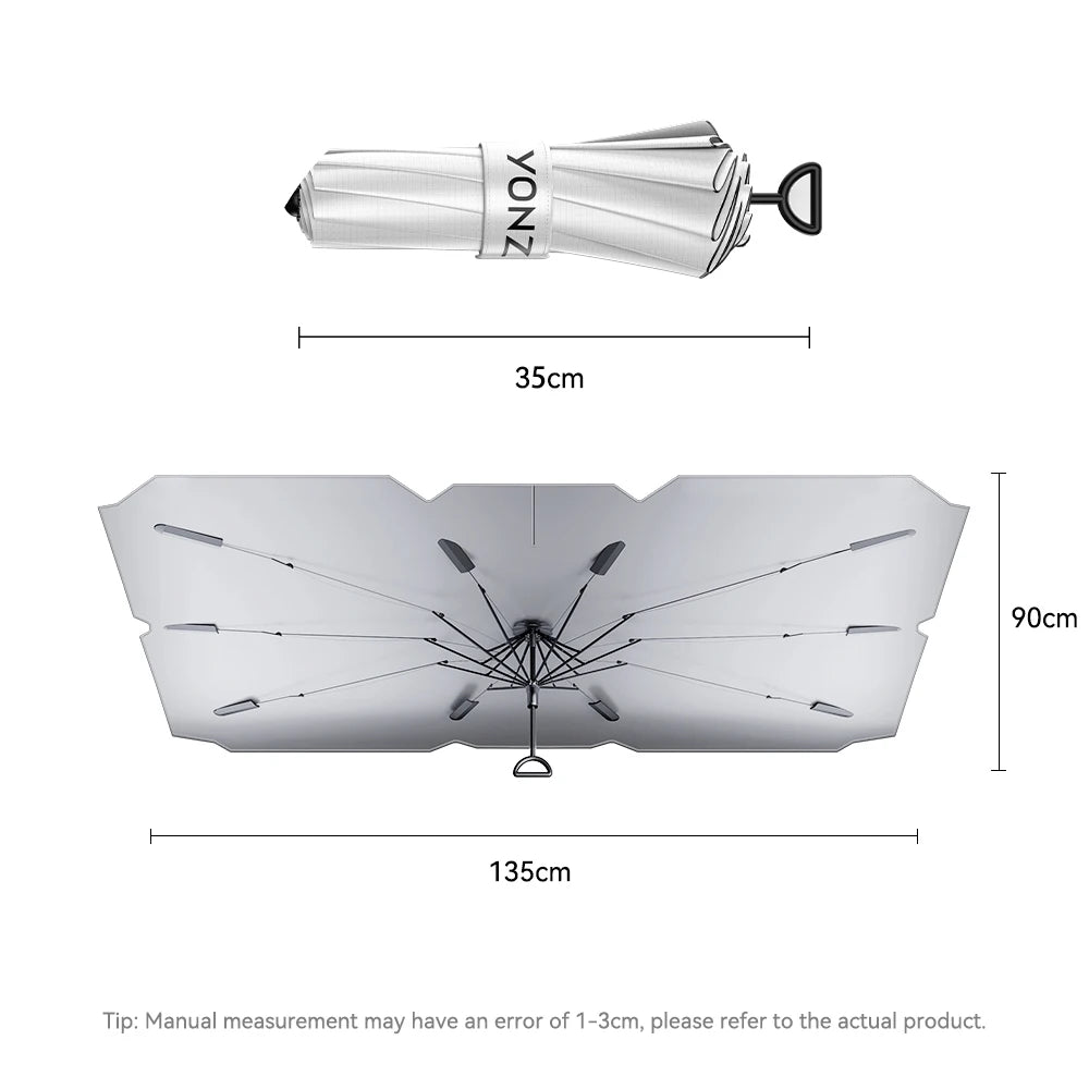 Foldable Front Windshield Sunshade Umbrella for Tesla Model 3 and Model Y 2026