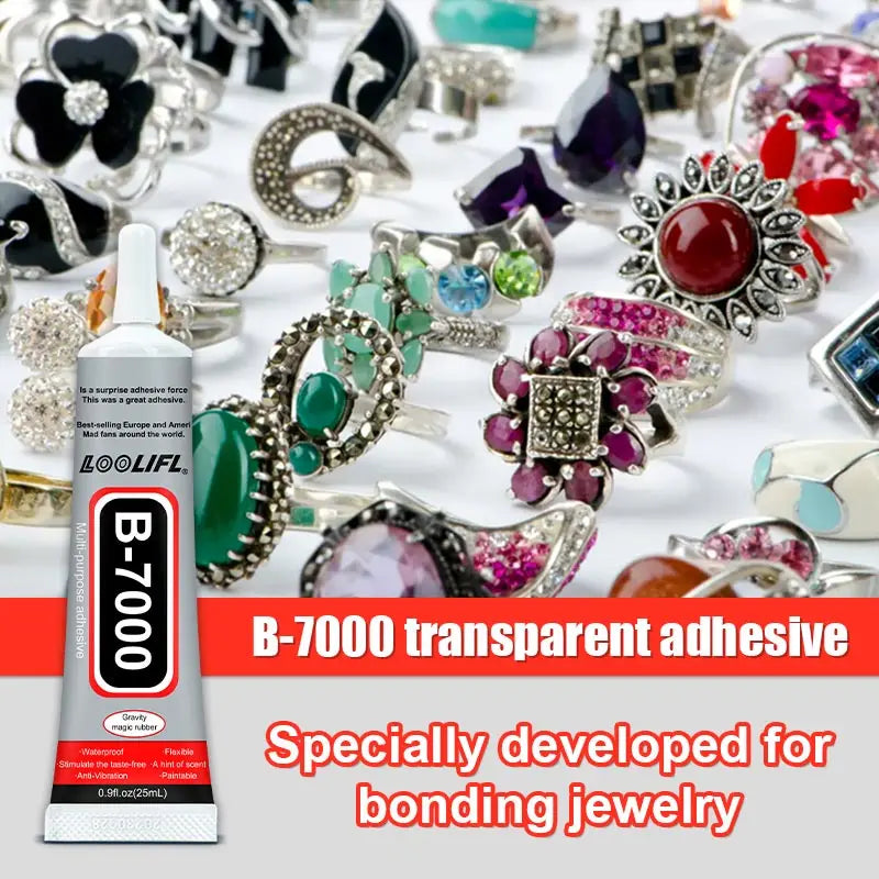 B7000 Glue, strong transparent universal adhesive, suitable for mobile phone screen repair, handmade DIY/accessories/jewellery,