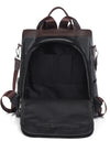 Backpacks PU Leather Travel Back Pack Ladies Large Capacity Shoulder Handbags