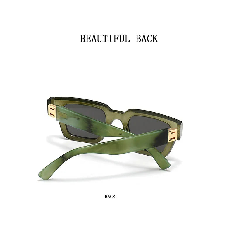 Square Frame Sunglasses With UV400 Protection