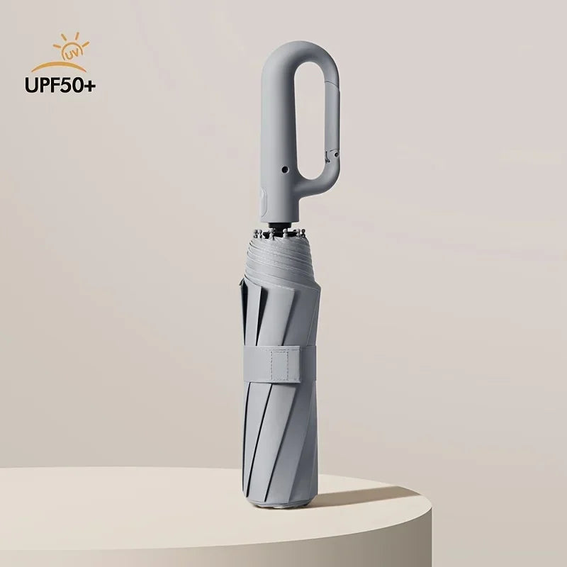Automatic Folding Umbrella 20 Bone Windproof Large 105cm Reinforced Travel Umbrella Strong Handle Sun Rain Protection