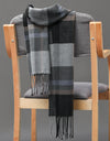Classic lattice men soft shawl plaid scarves shawl wraps shawl neckerchief headband muffler