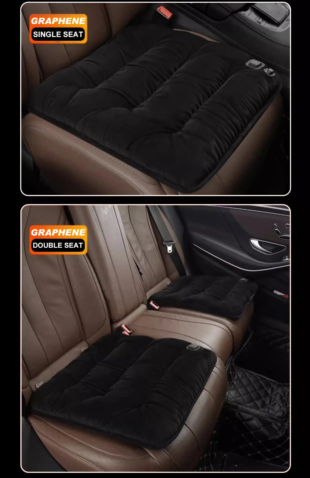 5V Heated Car Seat Cover USB Port 30' Fast Car Seat Heater For Car Home Office Heated Car Seat Protector Seat Heating Cover Pads