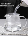 300/500/700ml Glass Coffee Pot With Filter Drip Brewing Hot Brewer Cloud Shaped Kettle Coffee Brewer Utensils Clear Teapot