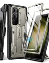 For Samsung Galaxy S24 Ultra Case Full-Body Shockproof Dual Layer Rugged Belt-Clip Case with Front Frame camera Screen Protector