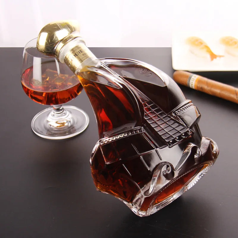 Whiskey Decanter Bottle with Lid, Crystal Glass, Wine Beer Containers, Cup, Home Bar Tools, Decoration
