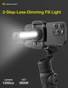 Gimbal Stabilizer for Smartphone Professional Industry-Standard 3-Axis Phone Gimbal with Extendable Rod