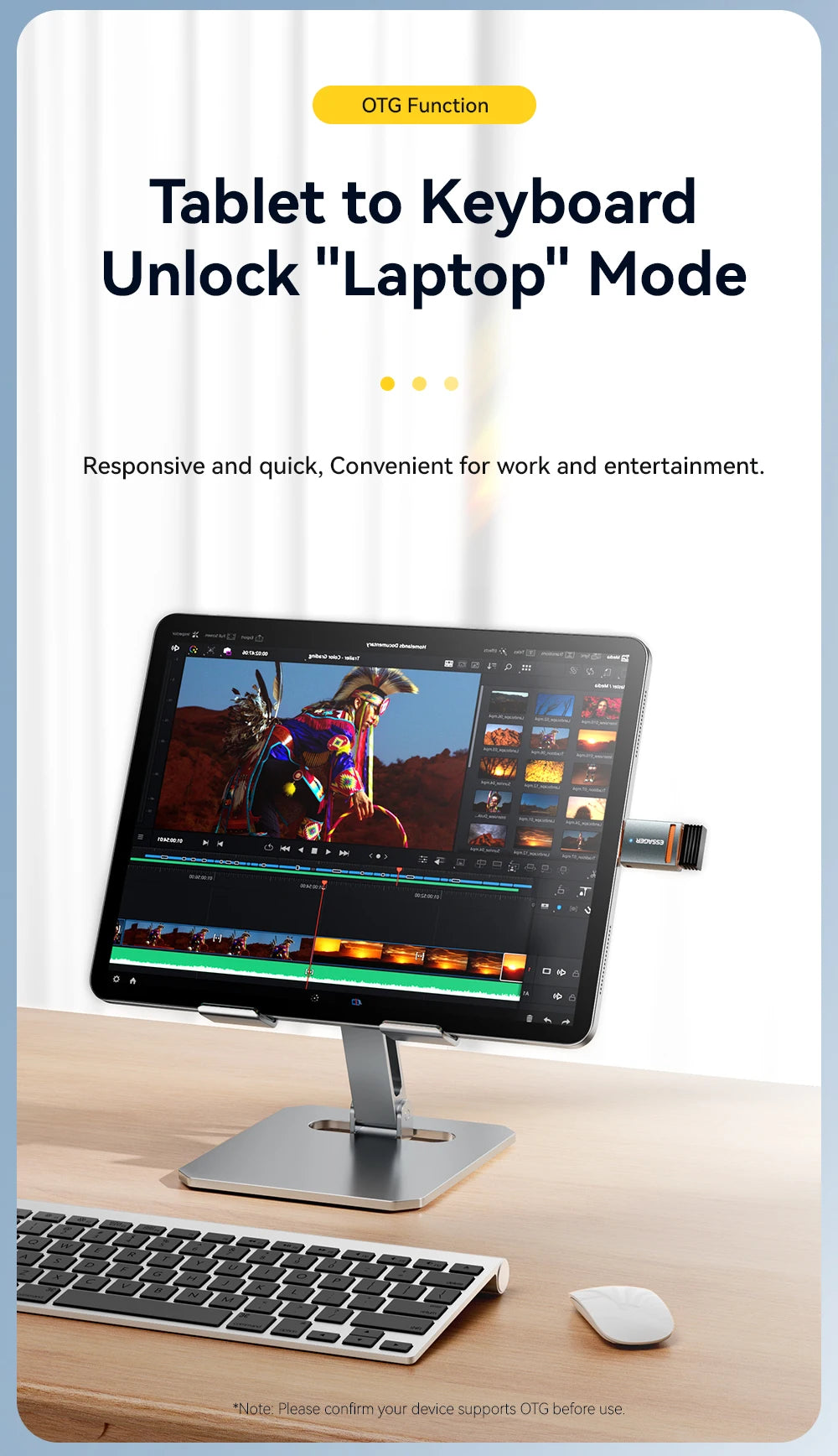 USB 3.0 OTG Adapter (Type-C / USB-A / Micro / Lightning Converter)