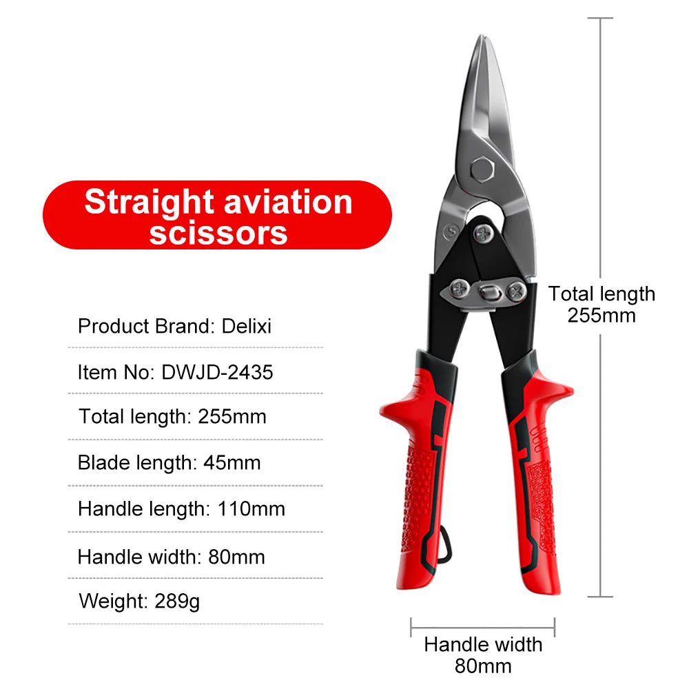 Multifunctional Metal Sheet Cutting Scissor Aviation Snip Cutter Multi-directional scissors Industrial Professional Hand Tool