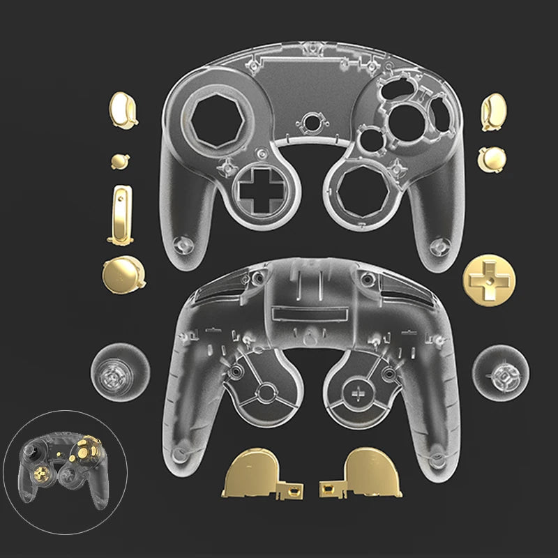 Replacement Shell & Buttons for GameCube Controller – Custom DIY Housing Case, Multiple Colors