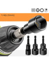 6-19mm Impact-Socket Magnetic Nut Screwdriver Deep Socket Adapter 1/4 Hex Wrench Heads Electric Drill Bit Repairing Hand Tools