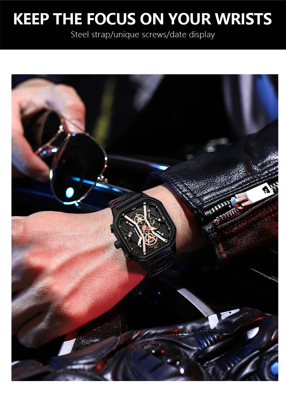 Men Watches Quartz High Quality Stainless Steel Top Brand Luxury Business Waterproof Luminous Chronograph Watch
