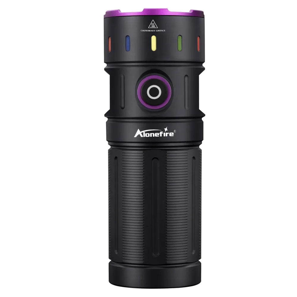 200W 365nm UV Blacklight Rechargeable Flashlight