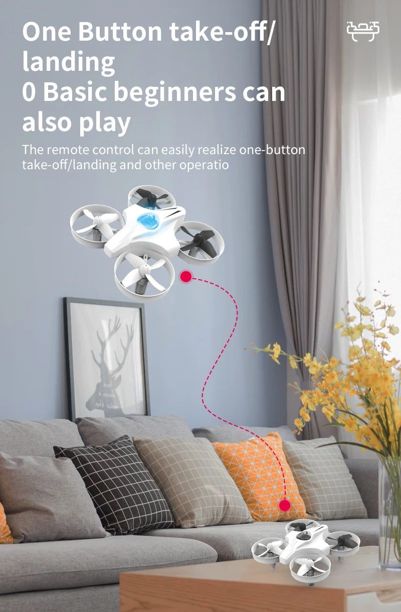 Mini Rc Drone 4Ch 6-Axis Headless Mode Helicopter 360 Degree Flip Remote Control Quadcopter Toys Plane UFO Mini Drone