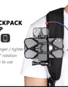 for iPhone 13 Xiaomi 360 Degree Rotary Backpack Clip Mount for Samsung Huawei for GoPro 11 10 9 8 7 Yi 4K DJI Insta360