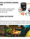 Camping Cooking System Heat Exchanger Outdoor Gas Stove Burner