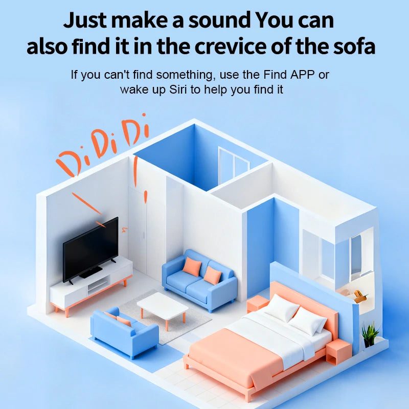 Mini Tracker Work With Find My APP Ultra Long Battery Life Mini Locator For Keys Pets Wallet Anti-Loss Device Smart Find