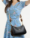 Cowhide Crossbody Bag  Straps Tote Lady Shoulder Bags Leather Messenger Bag