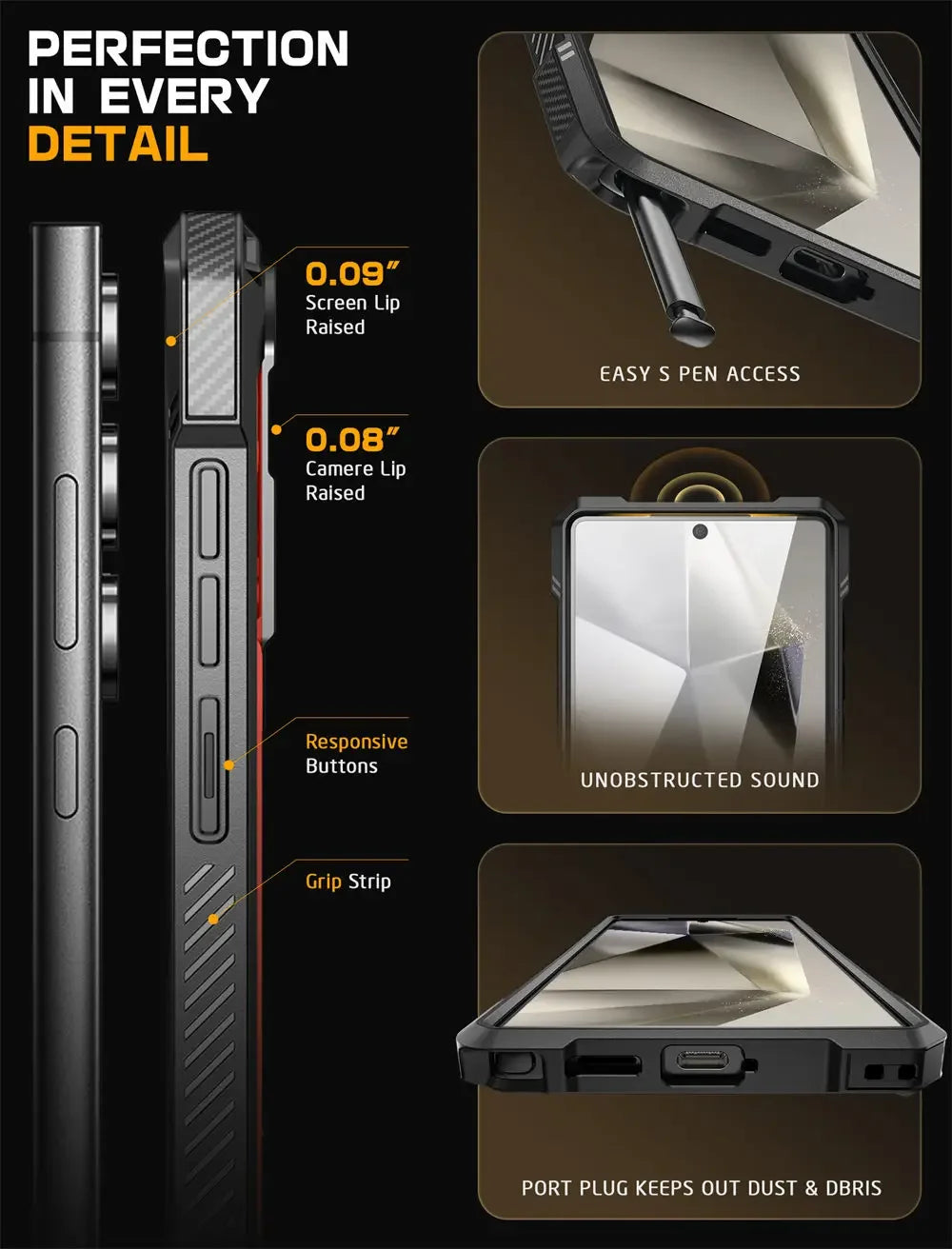 For Samsung Galaxy S25 Ultra Case 6.9" 2025 SUPCASE UB Grip Anti-Scratch Heavy Duty Rugged  Phone Case with Kickstand