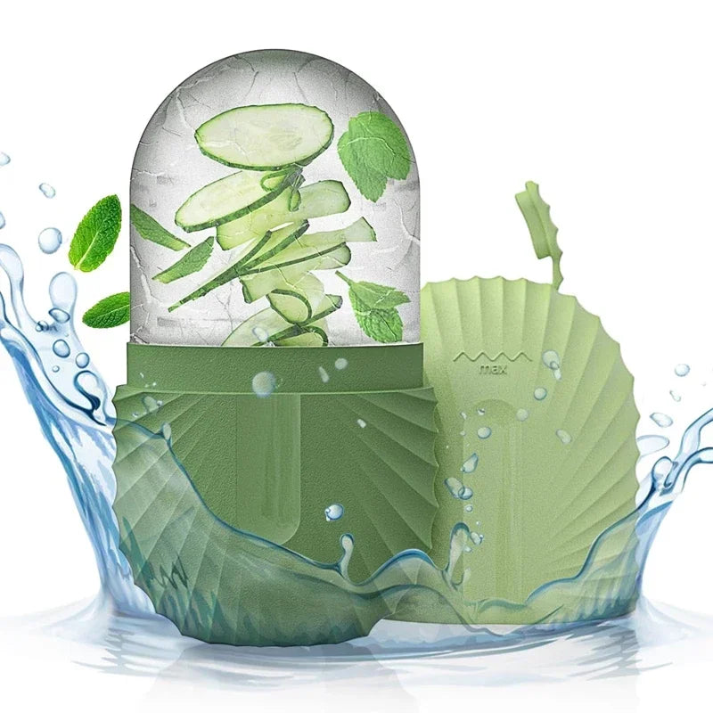 Ice Face Roller Cube Beauty Massage Silicone Mold For Eye Puffiness Facial Roller Shrink Pores