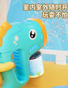 12 Holes Electric Bubble Gun Kids Toy Bubbles Machine Automatic Soap Blower with Light Summer Outdoor Party Games