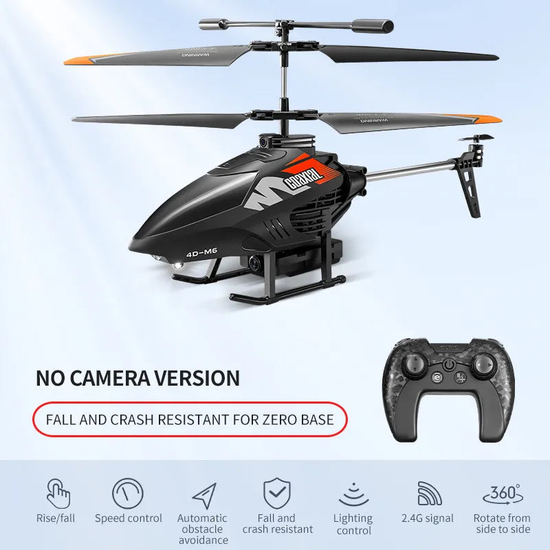 4DRC M6 Remote Control RC Helicopter with 4K Camer Altitude Hold Drone 2.4GHZ 4CH Aircraft for Adults Birthday Gifts Toys