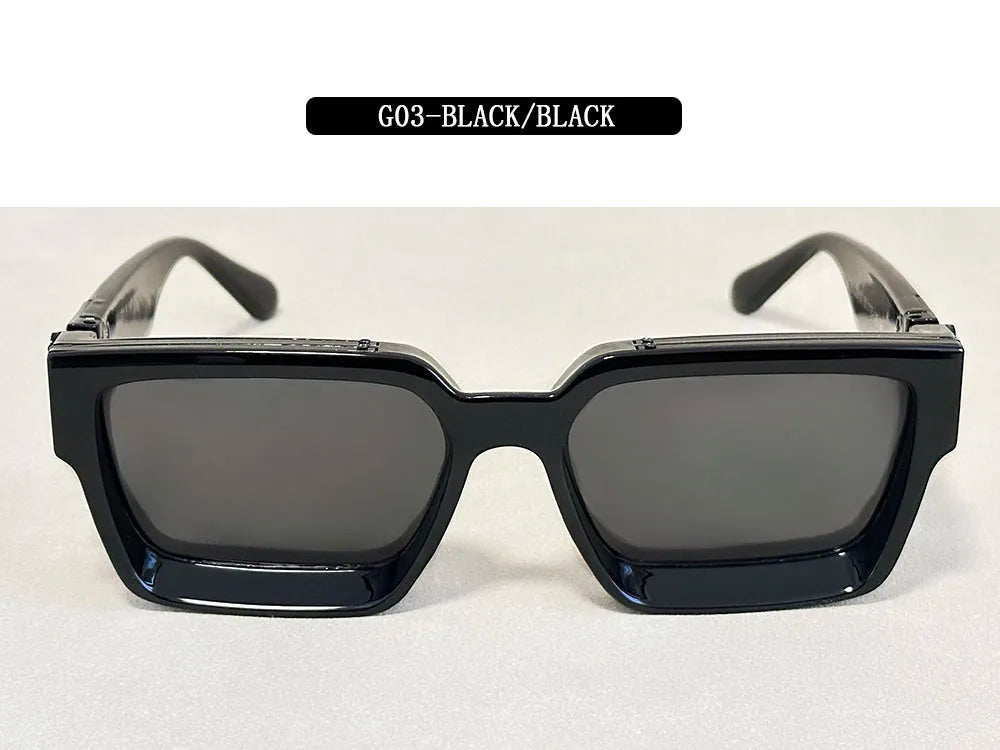 Oversized Square Vintage Sunglasses With UV400 Protection