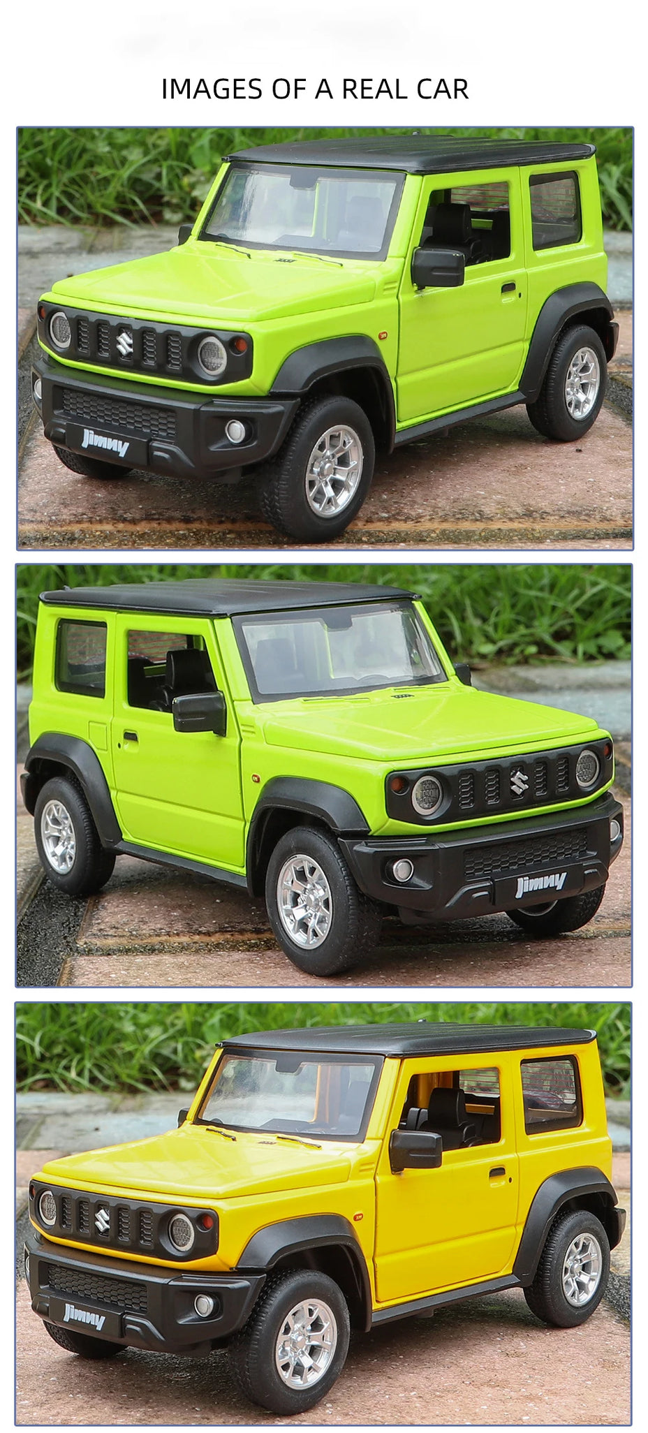 1:24 SUZUKI Jimny Alloy Car Model Diecasts Metal Off-Road Vehicles Car Model Simulation Sound and Light Collection Toy Gift