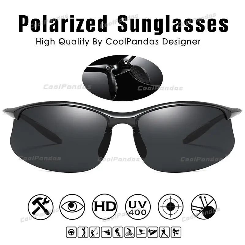 Ultra Light TR90 Polarized Military Style UV400 Driving Sunglasses for Men Women