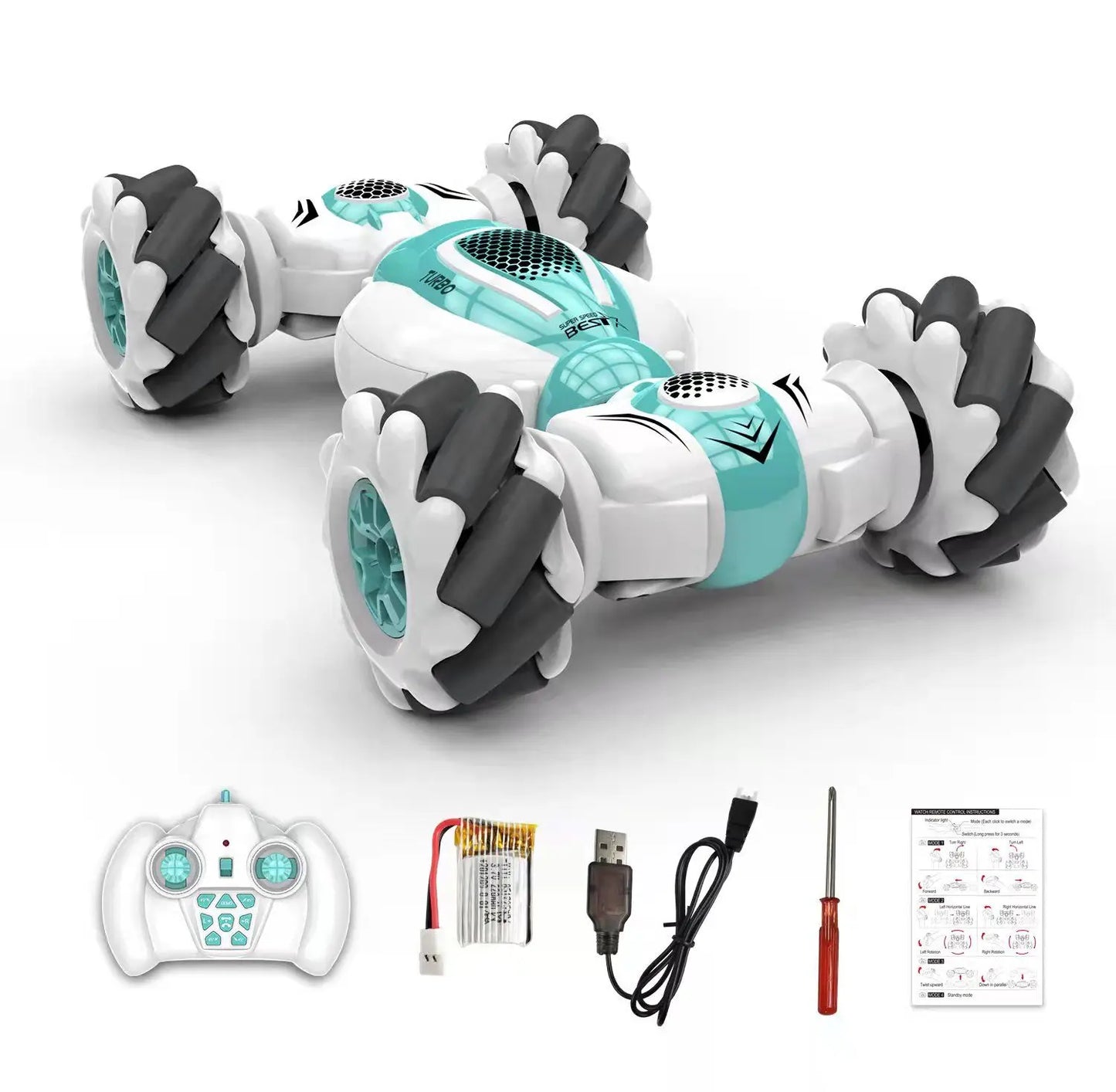 Gesture Sensor Remote Control 4WD Transforming Stunt Drift Car