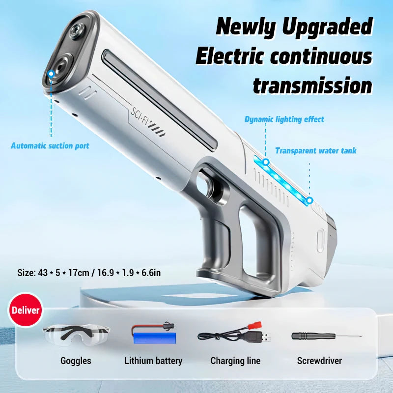 Fully Automatic Water Storage Gun Large Capacity Electric Water Absorbing Water Blaster