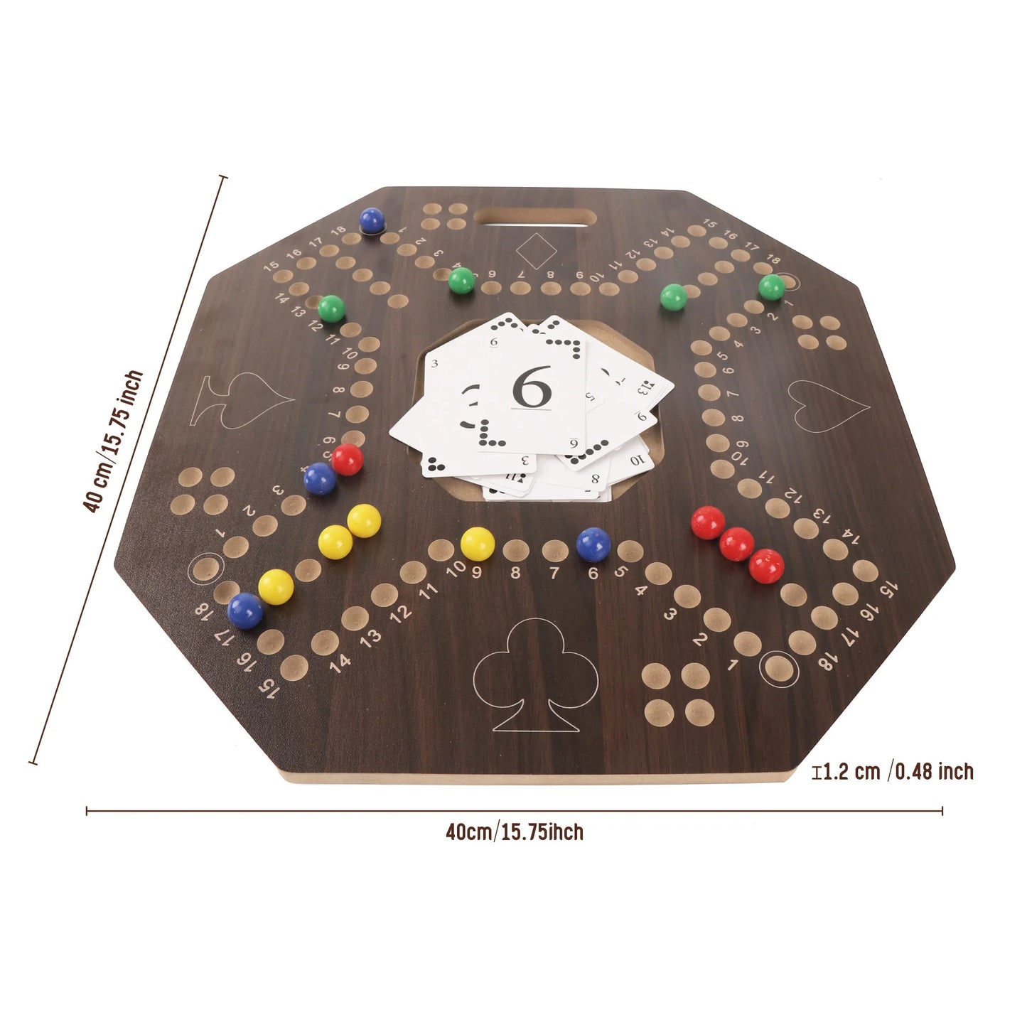 Jackaroo Board Game – 4 Player Wooden Strategy Game