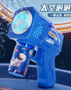 Electric Bubble Gun Astronaut Kids Toy Bubbles Machine Automatic Soap Blower with Light Summer Outdoor Party Games