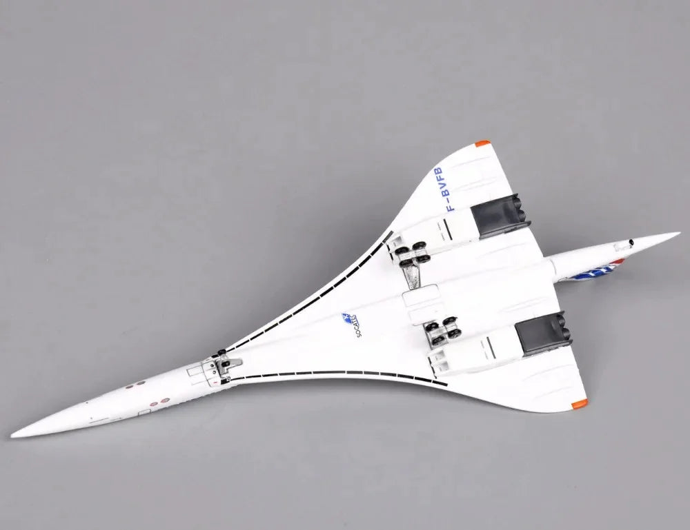1:400 France 1976–2003 White Diecast Aircraft Model