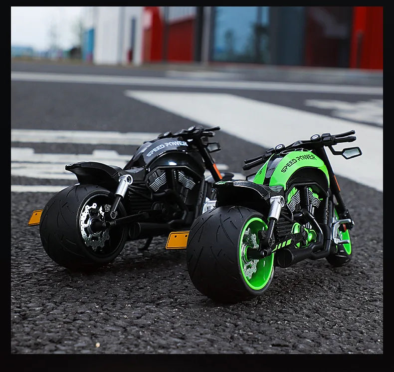 Diecast V Rod Night Rod Special Cruiser Motorcycle Model 1 to 10 Scale