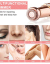 Xiaomi 1pc Rechargeable 2in1 Eyebrow Razor and Hair Shaver with LED Light Painlessly Remove Peach Fuzz Facial Hair Eyebrows Lips