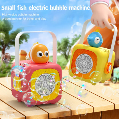 Ocean fish 6-hole children's bubble machine outdoor(excluding bubble solution and battery)