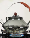 Kung Fu Tea Set Beam Glass Teapot Pottery Stove Tea Water Separation Tea Pot Cooking and Steaming Dual Purpose Tea Kettle