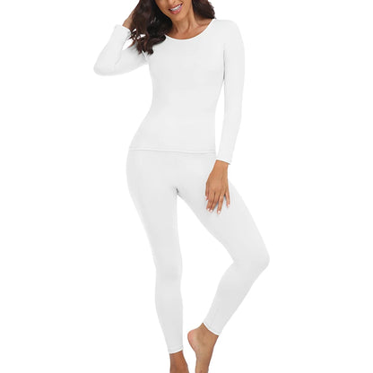 Long Johns Thermal Underwear for Women Base Layer Cold Weather Top Bottom Ultra-Soft Underwear Set